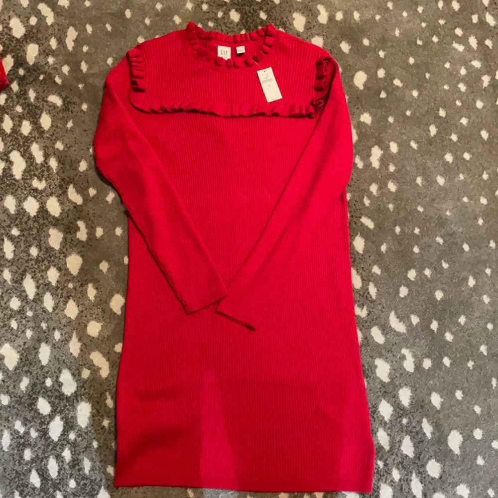 NWT GAP Girl’s Red Sweater Dress - Size XL (12).
